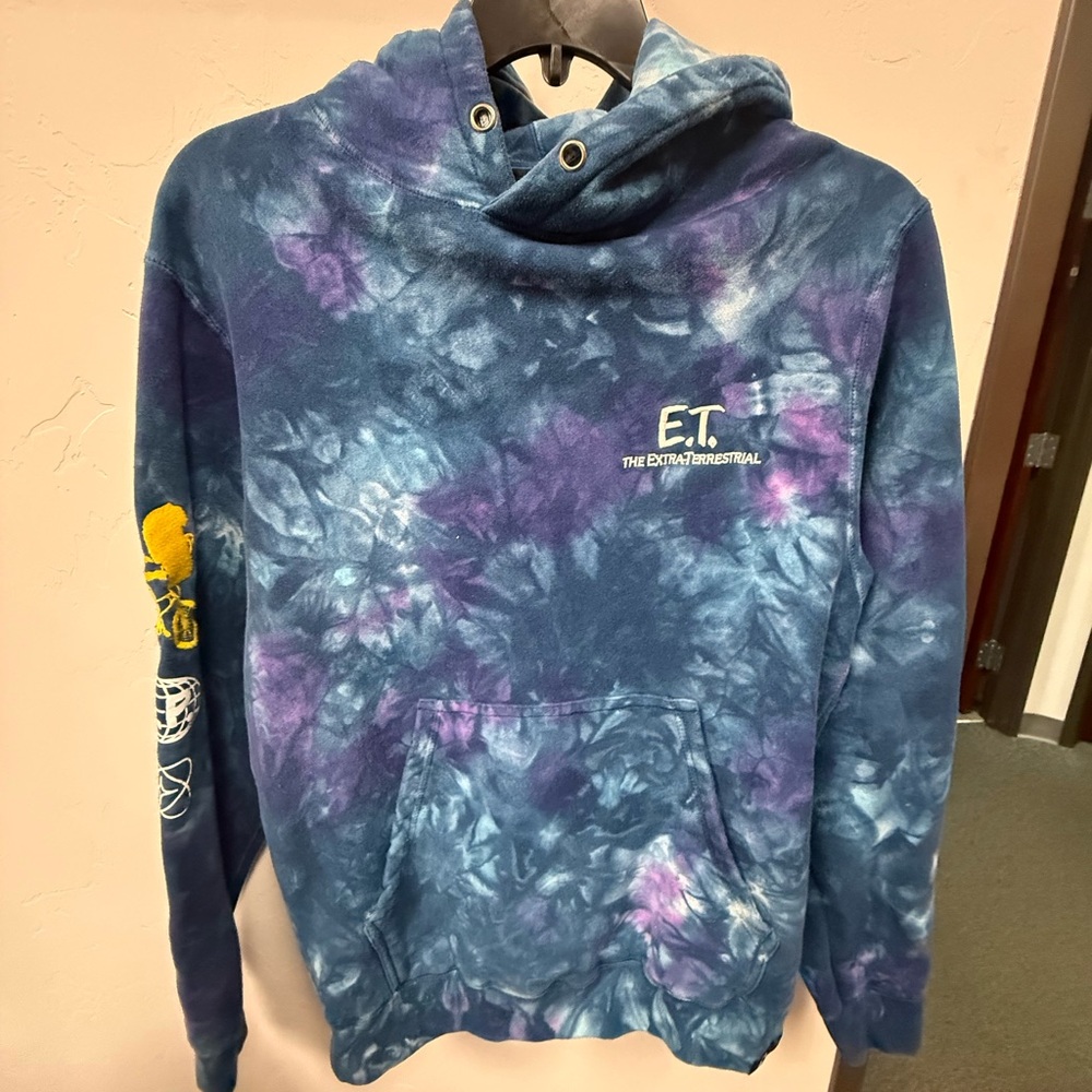 E.T. Universal Blue and Purple Tie-Dye Hoodie
